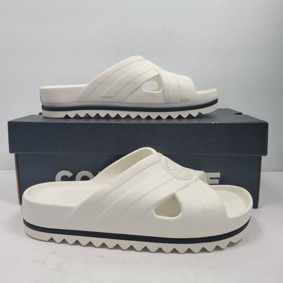 Converse All Star Unisex White Slide Sandals US Size Men's 7 Wo's 8 NWB - Picture 1 of 9